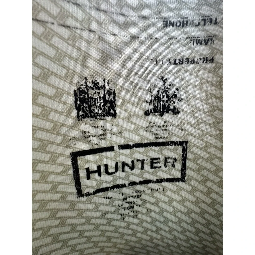Hunter Original Short Gloss Black Mid Calf 6M Rain Boot Fisherman Preppy Marine